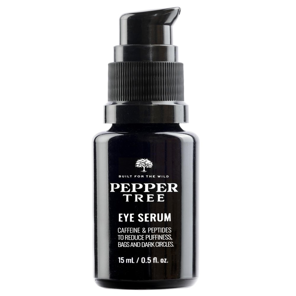 Peppertree Men's Eye Serum - Dark Circle Corrector Peptide Serum - Caffeine Eye Bag Remover & Under Eye Brightener - Anti Aging Deep Wrinkle & Eye Puffiness Reducer for Men - 0.5 fl oz
