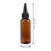ABOOFAN 10 Pack 50ml Brown Plastic Hair Dye Applicator Bottles view 2