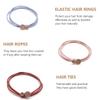 PENIKOKO 18pcs Retro Ponytail Hair Ties Elastic Hair Bands Set Alloy Rings for Women and Suitable for Daily Styling view 4