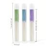 Aissmmeio 180 Pieces of Perforated Care Cleaning Agent Dental Floss Disposable Cleaning Line and Ear Hole Care Tools Ear Hole Floss Piercing Cleaner (Green Blue Purple) view 2