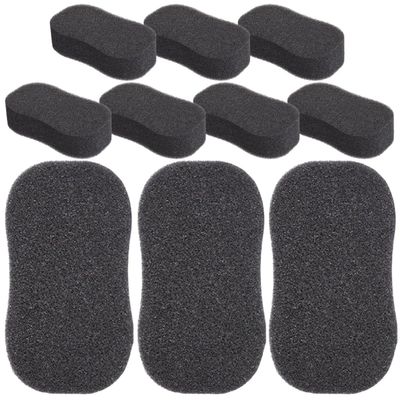 10 Pcs Hair Sponge Brush Black for Salon and Home Use
