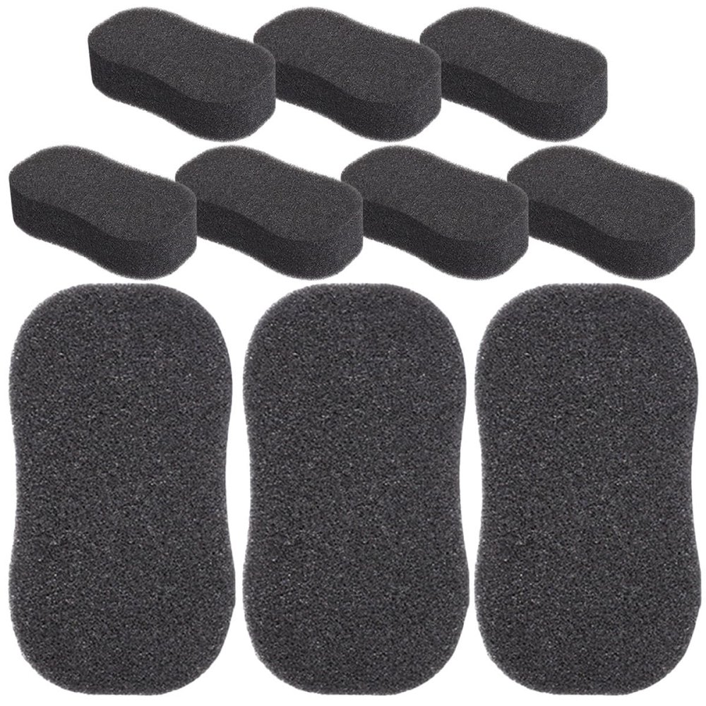 10 Pcs Hair Sponge Brush Black for Salon and Home Use