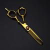 Hair Cutting Shears 5inch 440c ale Scissor Gold Cut Scissors Barber Haircut Thinning Hairdresser(Thinning) view 4