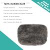 Afro Kinky-Curly Bulk Human Hair 50g/pack, Salt&Pepper, 16Inches view 2