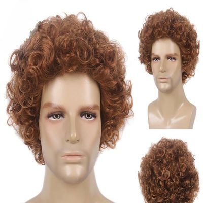 Orbelix Versatile Styling Wigs Human Hair For Men Look for Professional Work and Everyday Occasions (Brown,6 Inch)