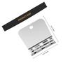 Luxshiny Unbreakable Acrylic Fog-Proof Makeup Mirror and Travel Shaving Mirror Set Square Compact for Shower and Travel Use view 2
