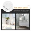 Luxshiny Unbreakable Acrylic Fog-Proof Makeup Mirror and Travel Shaving Mirror Set Square Compact for Shower and Travel Use view 3