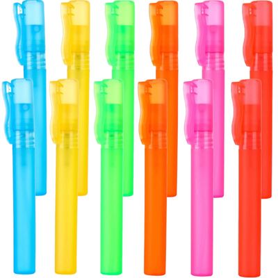 NUOBESTY 12pcs 10ml Pen Shape Perfume Bottles Refillable Travel Spray