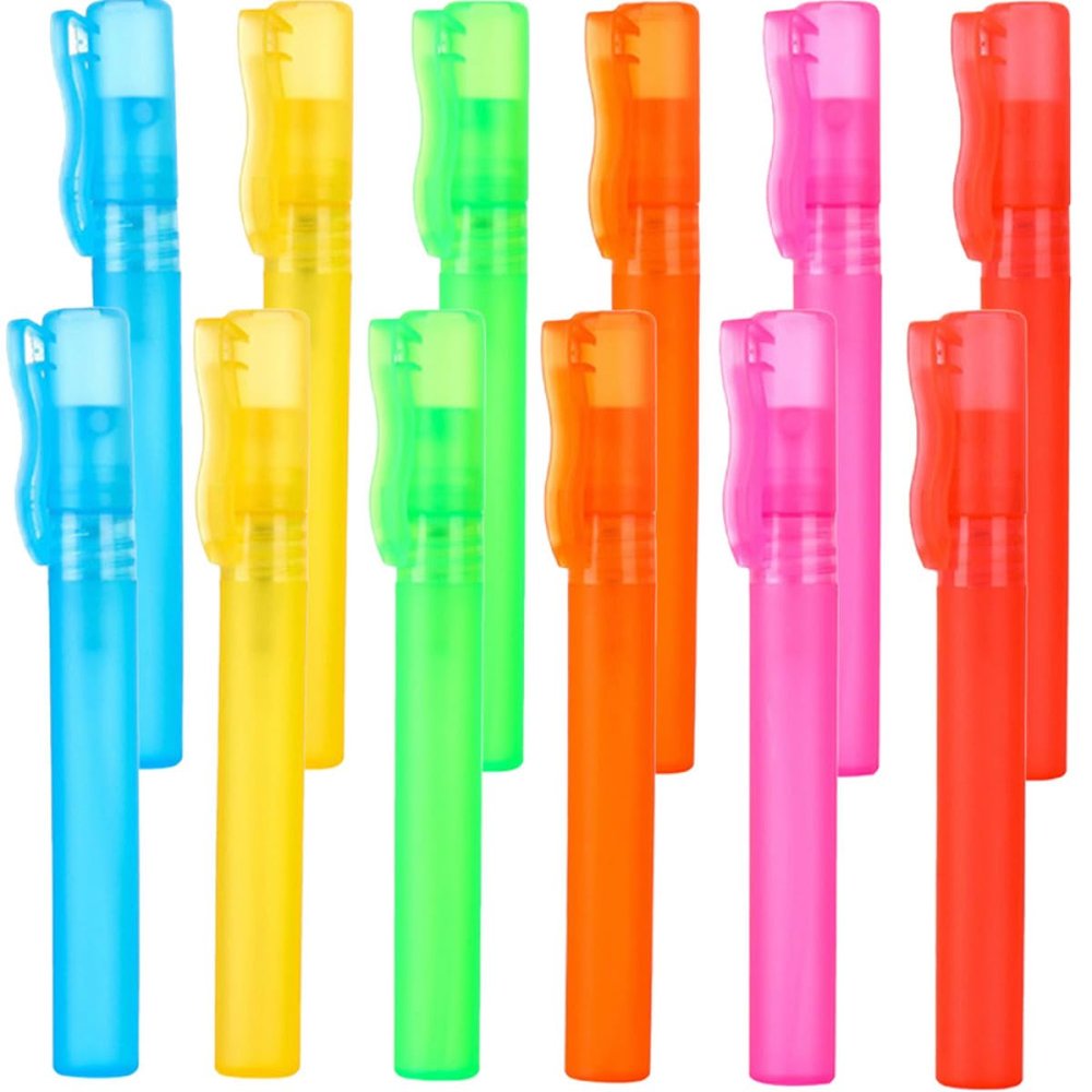 NUOBESTY 12pcs 10ml Pen Shape Perfume Bottles Refillable Travel Spray