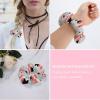 VAFZASC Satin Hair Ties for Women Sleep Soft Scrunchies Basset Hound, Elastic Ponytail Holders Hair Accessories view 3