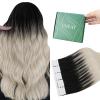 Ugeat Tape in Human Hair Extensions Black Ombre, 18 Inch 50G 20PCS #1B60A view 1