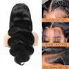 Aoque 26 Inch Body Wave 13x6 HD Transparent Lace Front Wigs Human Hair Pre Plucked with Baby Hair 200 Density Lace Frontal Human Hair wigs for Women Gluless Wigs Human Hair view 2