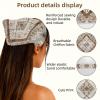 RODAILYCAY 4 Packs Triangle Head Scarf, Chiffon Hair Bandanas Kerchief, Abstract Ethnic Pattern Elastic Hair Scarf Bandanas for Women Girls view 3