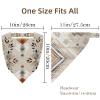 RODAILYCAY 4 Packs Triangle Head Scarf, Chiffon Hair Bandanas Kerchief, Abstract Ethnic Pattern Elastic Hair Scarf Bandanas for Women Girls view 4