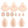 12 pcs Makeup Sponge Blender Sponges for Liquid, Cream, and Powder, Make up sponges for foundation Powder Puff Face Triangle Face Makeup Puff Wet Dry Dual-Use (Beige) view 1