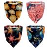 RODAILYCAY 4 PCS Hair Scarf Headband for Women Girls, Non Slip Head Covers, Elastic Triangle Head Scarf Bandanas Starfish view 1