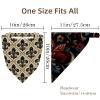 RODAILYCAY 4 Packs Hair Scarf Headband for Women Girls Non Slip Head Covers Black Retro Iris Ethnic Pattern Elastic Triangle Head Scarf Bandana view 4