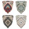 RODAILYCAY 4 Pack Triangle Head Scarf, Chiffon Hair Kerchief, Elastic Hair Scarf Bandanas for Women Girls, Vintage Ethnic Style Pattern view 1