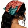 RODAILYCAY 4 Pieces Hair Scarf, Chiffon Head Kerchief, Daisy Non Slip Triangle Headband Bandana for Women Girls view 2