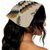 RODAILYCAY 4 Packs Hair Scarf, Retro Ethnic Style Pattern Chiffon Head Kerchief, Non Slip Triangle Headband Bandana for Women Girls view 2