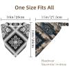 RODAILYCAY 4 Packs Hair Scarf, Retro Ethnic Style Pattern Chiffon Head Kerchief, Non Slip Triangle Headband Bandana for Women Girls view 4