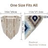 RODAILYCAY Retro Beige Ethnic Pattern 4 Packs Hair Scarf, Chiffon Bandanas Kerchief, Non Slip Triangle Headband Bandana for Women Girls view 4
