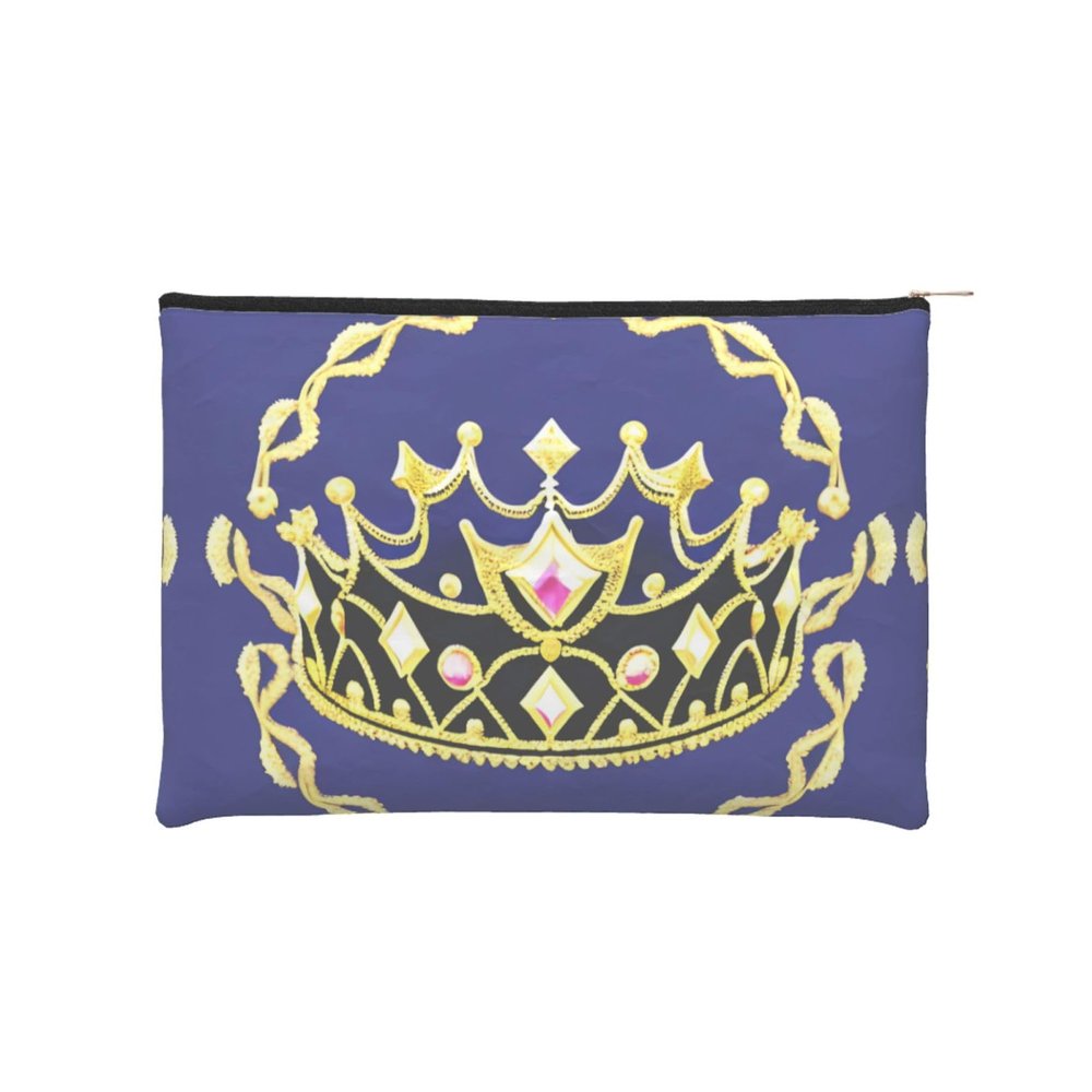 ZQYTGFDC Fantasy Tiara Women Zipper 8.9 x 6.5Inches Small Toiletry Organizer for Valentine's Day Friend Girlfriend Gifts
