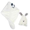 TEHAUX 2pcs Microfiber Hair Towel Wrap for Long and Curly Hair for Women Ivory White for Home and Travel view 1