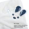 TEHAUX 2pcs Microfiber Hair Towel Wrap for Long and Curly Hair for Women Ivory White for Home and Travel view 3