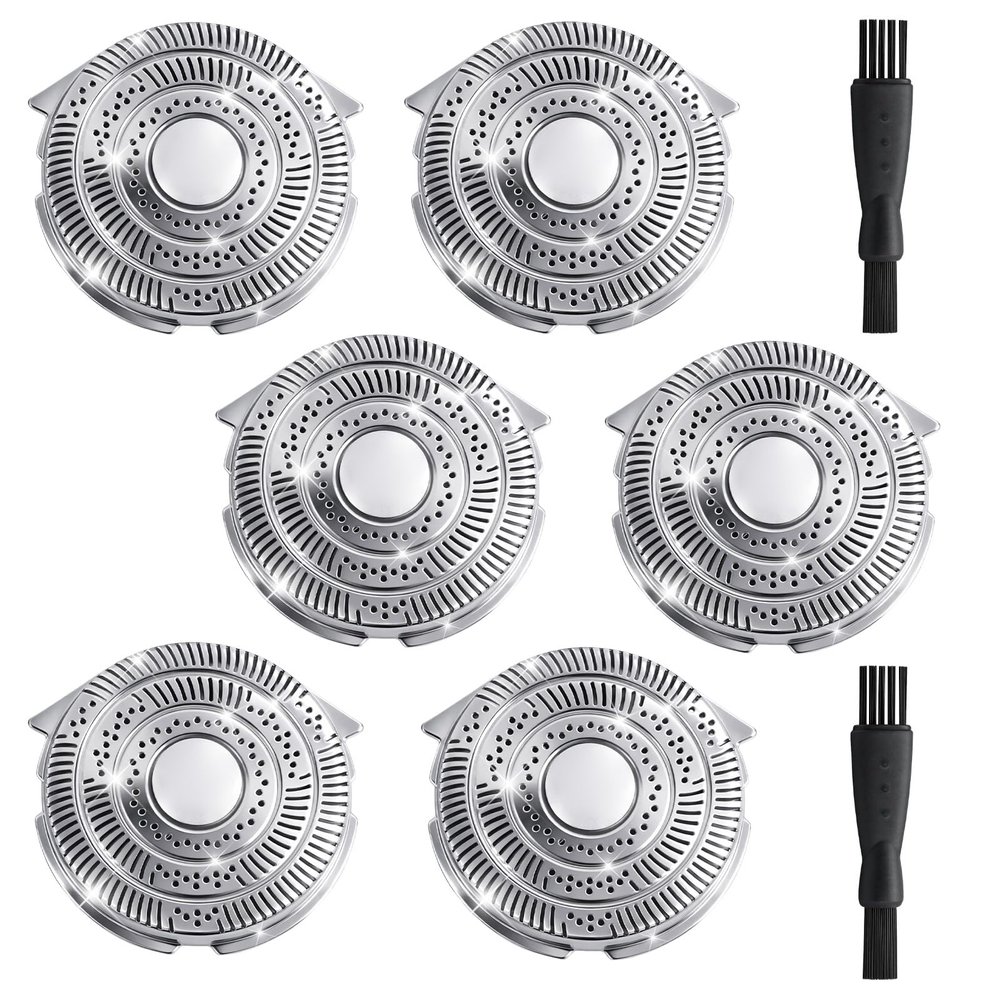 HQ9 Replacement Shaver Heads Compatible with Phi-Lips Nor-elco, 6 Pack