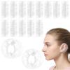 200 Pcs Ear Covers for Shower, Disposable Plastic Ear Covers for Hair Dye, Showering, and Hair Dryer, Soft Elastic & One Size Fits Most Women & Men, Disposable Clear Plastic view 1