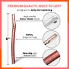 Jia Dermaplane Facial Metal Razor in Rose Gold with 20 Swiss-Made Replacement Blades Eyebrow Trimmer & Face Shaver for Women and Men, Peach Fuzz & Dead Skin Cell Removal Tool view 2