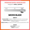 Jia Dermaplane Facial Metal Razor in Rose Gold with 20 Swiss-Made Replacement Blades Eyebrow Trimmer & Face Shaver for Women and Men, Peach Fuzz & Dead Skin Cell Removal Tool view 4