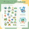 8 Sheets 200+ Happy Earth Day Temporary Tattoos Stickers Protect My Home Environment Earth Day Tattoo Stickers Favors Gifts Rewards Supplies view 2