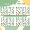 8 Sheets 200+ Happy Earth Day Temporary Tattoos Stickers Protect My Home Environment Earth Day Tattoo Stickers Favors Gifts Rewards Supplies view 3