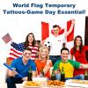 110 Pcs 4th of July American Flag Temporary Tattoos, 250th Anniversary USA Flag Face Tattoo for Soccer 2026 Sports Party Decor Memorial Day view 4