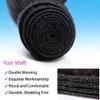 Deep Wave Human Hair Bundles 22 24 26Inch Curly Bundles Human Hair 100% Unprocessed Brazilian Virgin Hair Bundles for Women Quick Weave Hair Bundle Hair Extensions Natural Black view 4