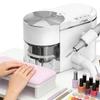 HNBYLMM Nail Drill Manicure Machine, Electric Nail Dust Collector, 30000 RPM Nail Drill File Kit, 68dB Ultra Quiet, Adjustable Suction, Extension Hose, for Salons Jewelers White view 1