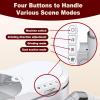 HNBYLMM Nail Drill Manicure Machine, Electric Nail Dust Collector, 30000 RPM Nail Drill File Kit, 68dB Ultra Quiet, Adjustable Suction, Extension Hose, for Salons Jewelers White view 3