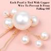 12Pcs Pearl Hair Pins, Ymapinc Bridal Wedding Hair Pins Pearl for Women, Decorative Pearls Hair Accessories, Bride Jewelry for Wedding Hairstyles (1set-12pcs) view 3