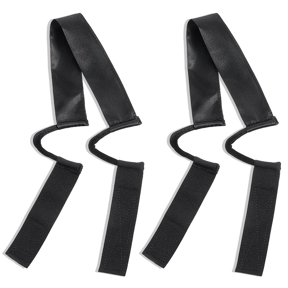 QFGasre 2Pcs Soft Painless Wig Band with Ear Cut Outs Tools Wig Band for Lace Front Lace Melting Edge Wrap Lay Edges No Slip C Shaped Ear Curve for Women
