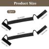 QFGasre 2Pcs Soft Painless Wig Band with Ear Cut Outs Tools Wig Band for Lace Front Lace Melting Edge Wrap Lay Edges No Slip C Shaped Ear Curve for Women view 2