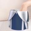 Foldable Foot Soaking Bucket with Temperature Lock for Home and Outdoor Use 28.35x12.99 Inch- blue view 4