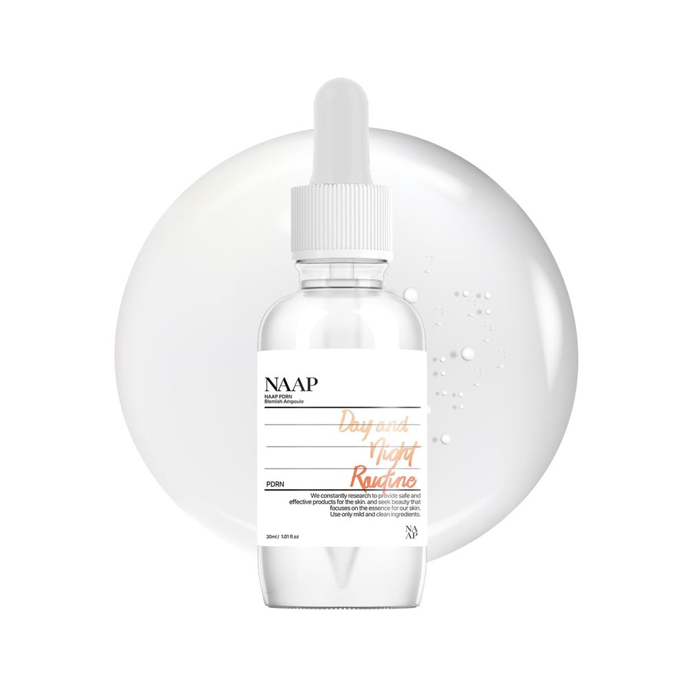 NAAP PDRN Blemish Ampoule, 30ml / 1.01 fl. oz | Firm, Revitalized & Glowing Skin, Plant-derived Ingredients, Hydrating, Non-greasy Ampoule, Korean Skin Care
