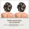 MZERSE Large Double Layer Satin Silk Bonnet Cute Pug, Adjustable Sleep Cap Hair Wrap for Braids & Curly Hair view 2