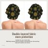 MZERSE Slouchy Double Layer Satin Bonnet Sacred Zodiac Symbol Magic Occult Adjustable Sleep Cap for Women Long Curly Natural Hair view 2