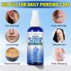 Piercing Aftercare Spray, Saline Solution for Piercings, Keloid Bump Removal & Smoothing Cleansing Piercing Aftercare Solution for Ear Belly Nose, 2 FL OZ view 4