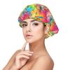 MZERSE Silk Satin Hair Bonnet Dragonfly Dreamcatcher, Double Layer Night Cap Anti Friction Sleep Wrap for Long Curly Hair view 1