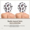 MZERSE Double Layer Satin Silk Night Bonnet, Scottie Dog with Bagpipes Adjustable Strap Sleep Cap for Curly Hair Anti Frizz view 2