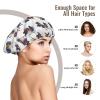 MZERSE Double Layer Satin Silk Night Bonnet, Scottie Dog with Bagpipes Adjustable Strap Sleep Cap for Curly Hair Anti Frizz view 3
